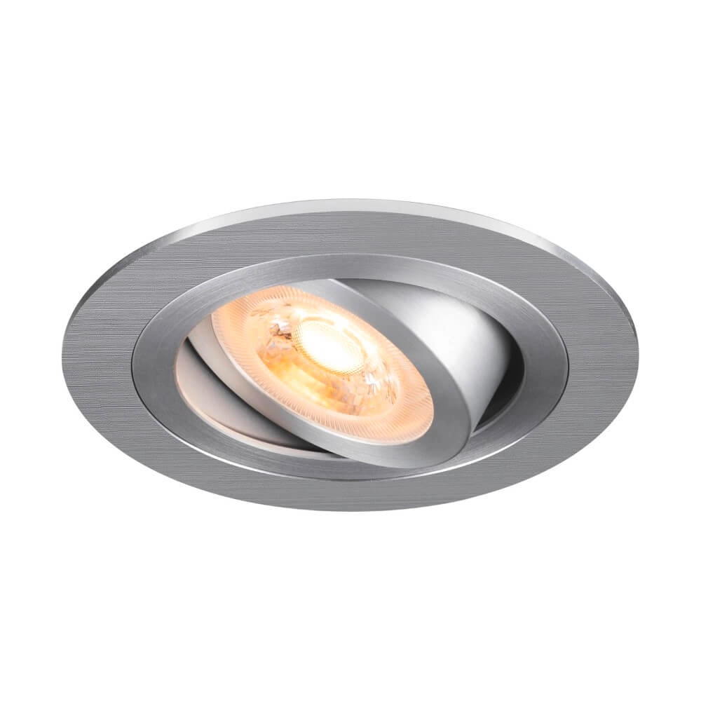 Inbouwspot New Tria 75 rond - aluminium - GU10