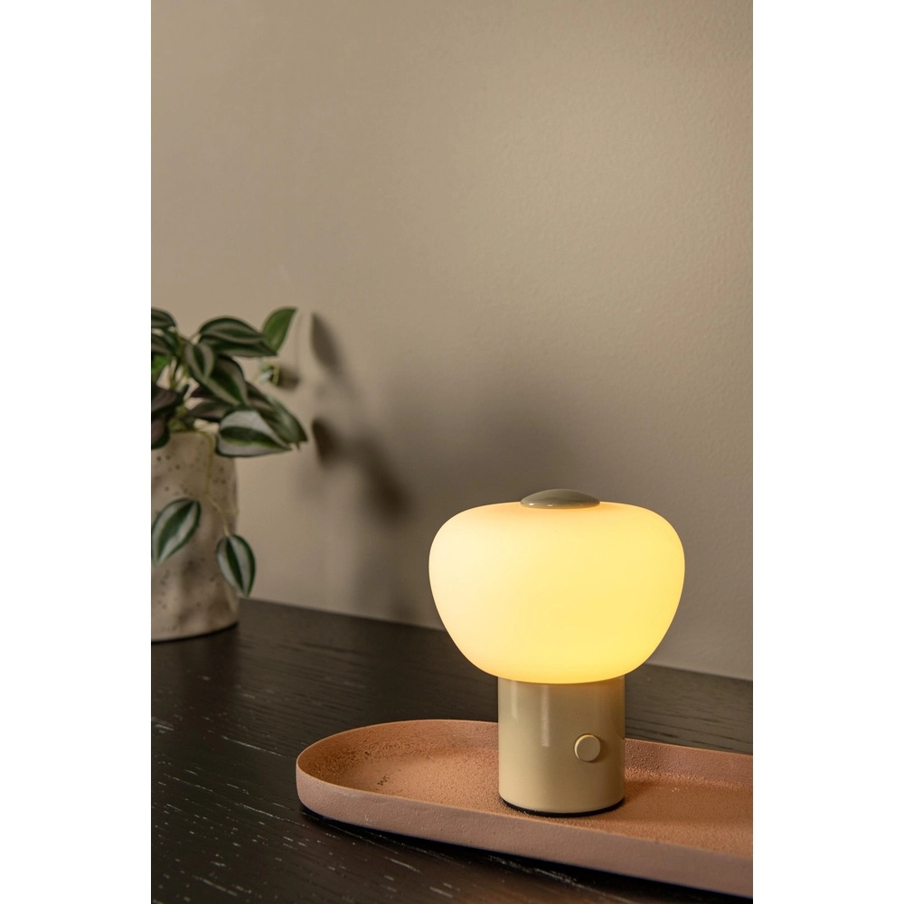 Tafellamp oplaadbaar Gustav zand bruin Lucide 5411212442086