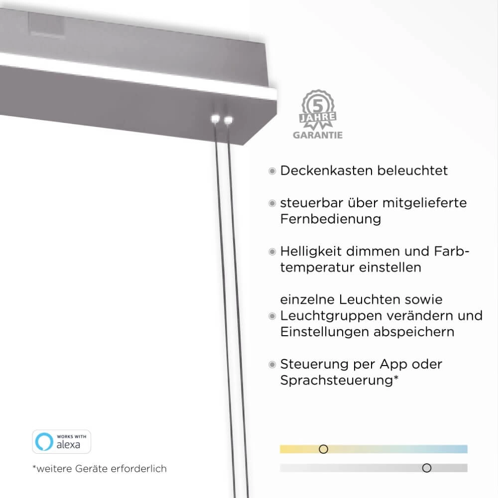 4-lichts hanglamp Q-Etienne metaal recht Paul Neuhaus 4012248350461
