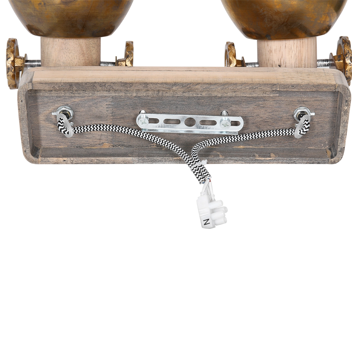 Dubbele opbouwspot Gearwood industrieel Steinhauer 8712746135039