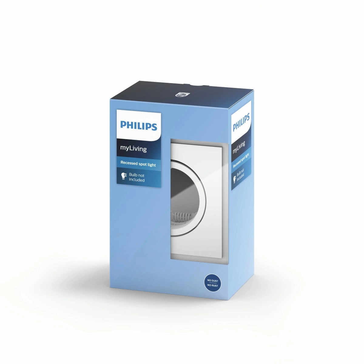 Richtbare inbouwspot Enneper GU10 9cm vierkant wit Philips 8718696160213