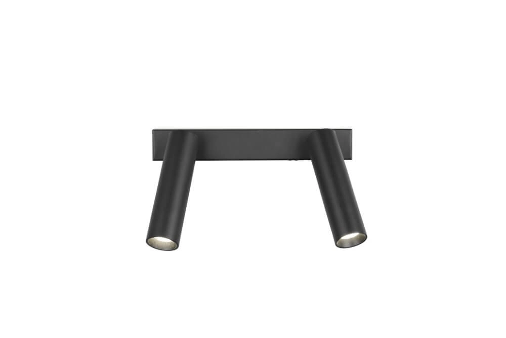 Slanke plafondspot Ambala 2x led - zwart Trio 4017807612639