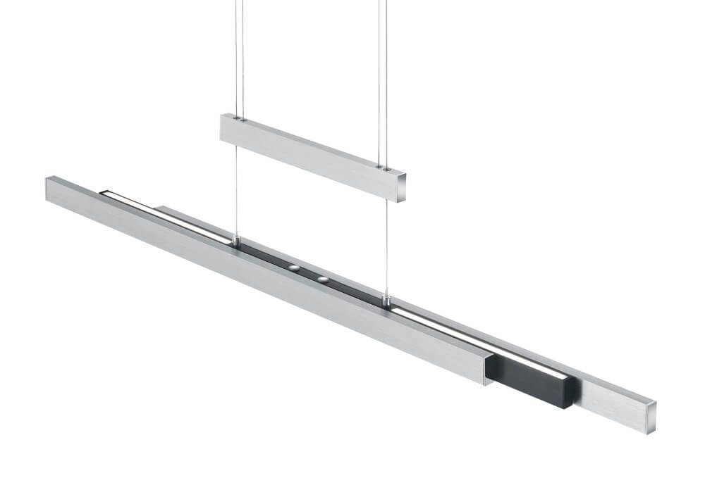 Hanglamp Trajan geborsteld metaal Trio 4017807504439