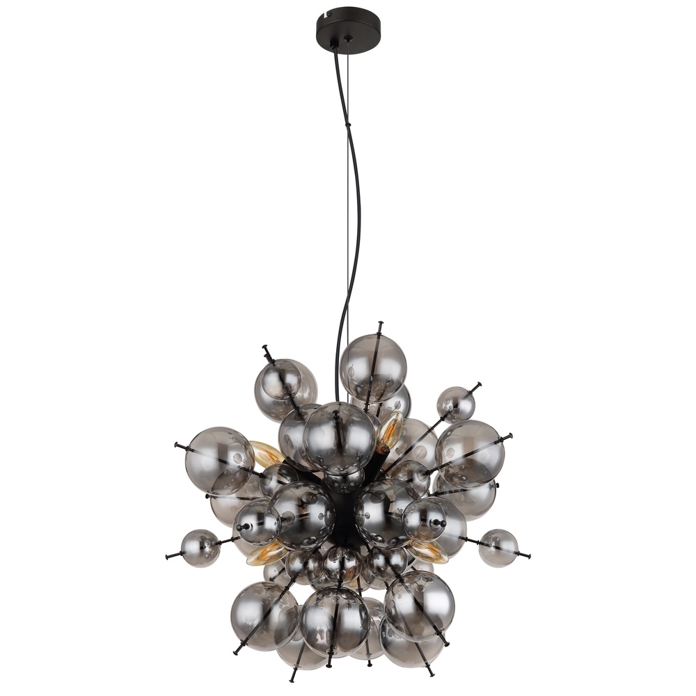 Unieke hanglamp Udo smoke glas Ø 55cm Globo 9007371452637