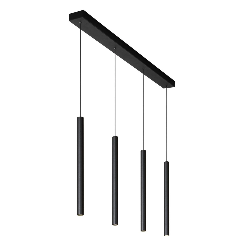 4-lichts hanglamp Lorenz design zwart Lucide 5411212740687