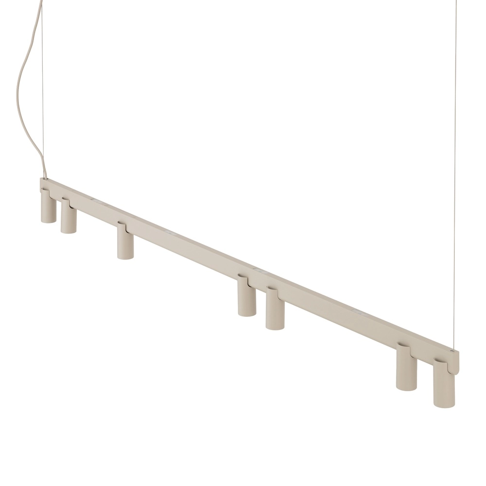 Design hanglamp Fourty 7-lichts zand bruin Lyora 5903139122948