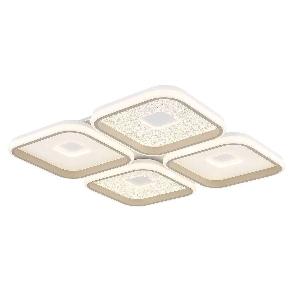 Moderne plafondlamp Mosaiko 54 x 54cm zand bruin