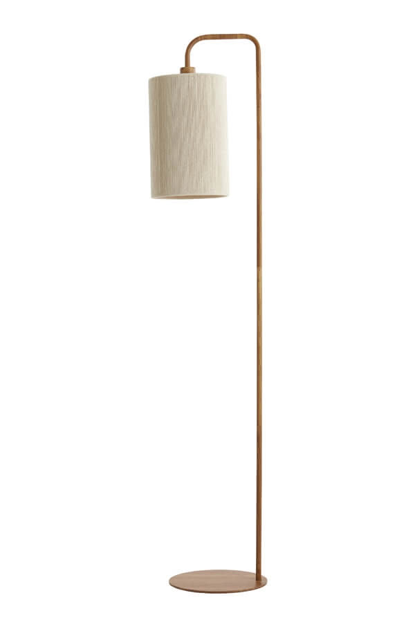 Vloerlamp Donio lichte hout print Light & Living 8717807710064