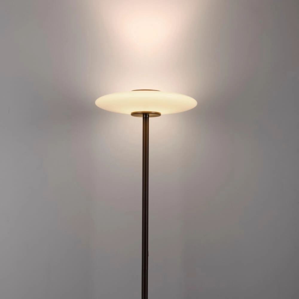 Design vloerlamp Pure Vitrum bruin Paul Neuhaus 4012248382714