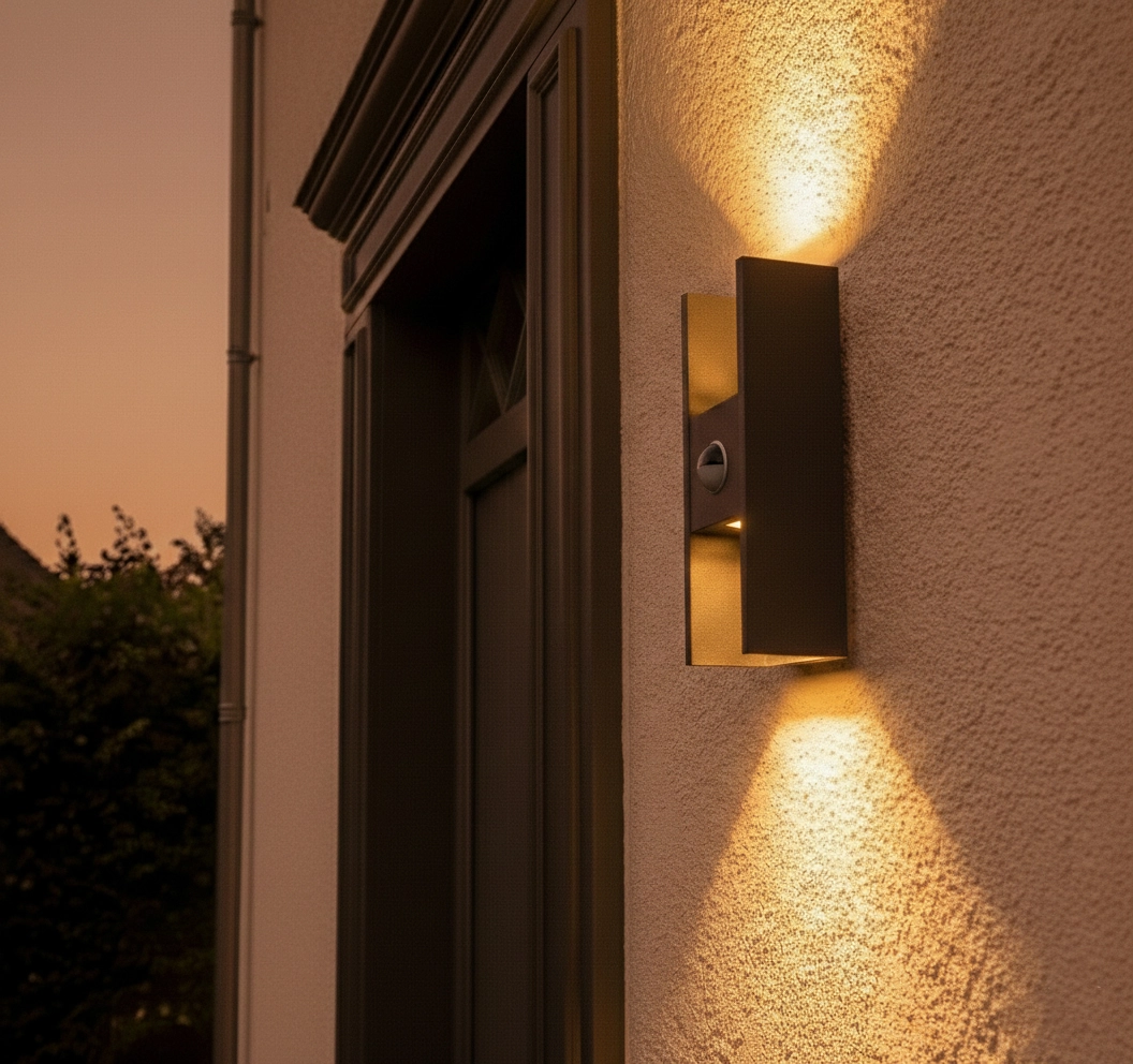 Wandspot Flatt antraciet met sensor SLV 4024163306478