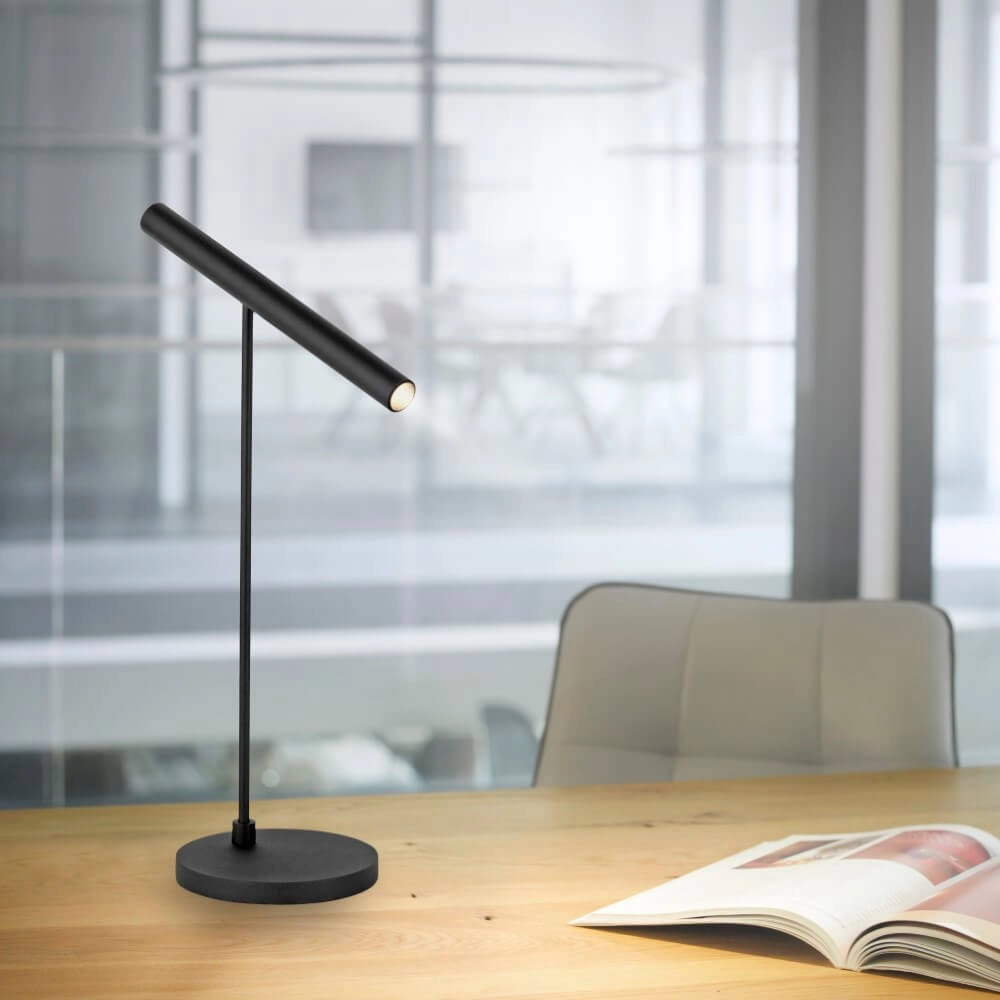 Moderne tafellamp Pure Tutua zwart Paul Neuhaus 4012248365526