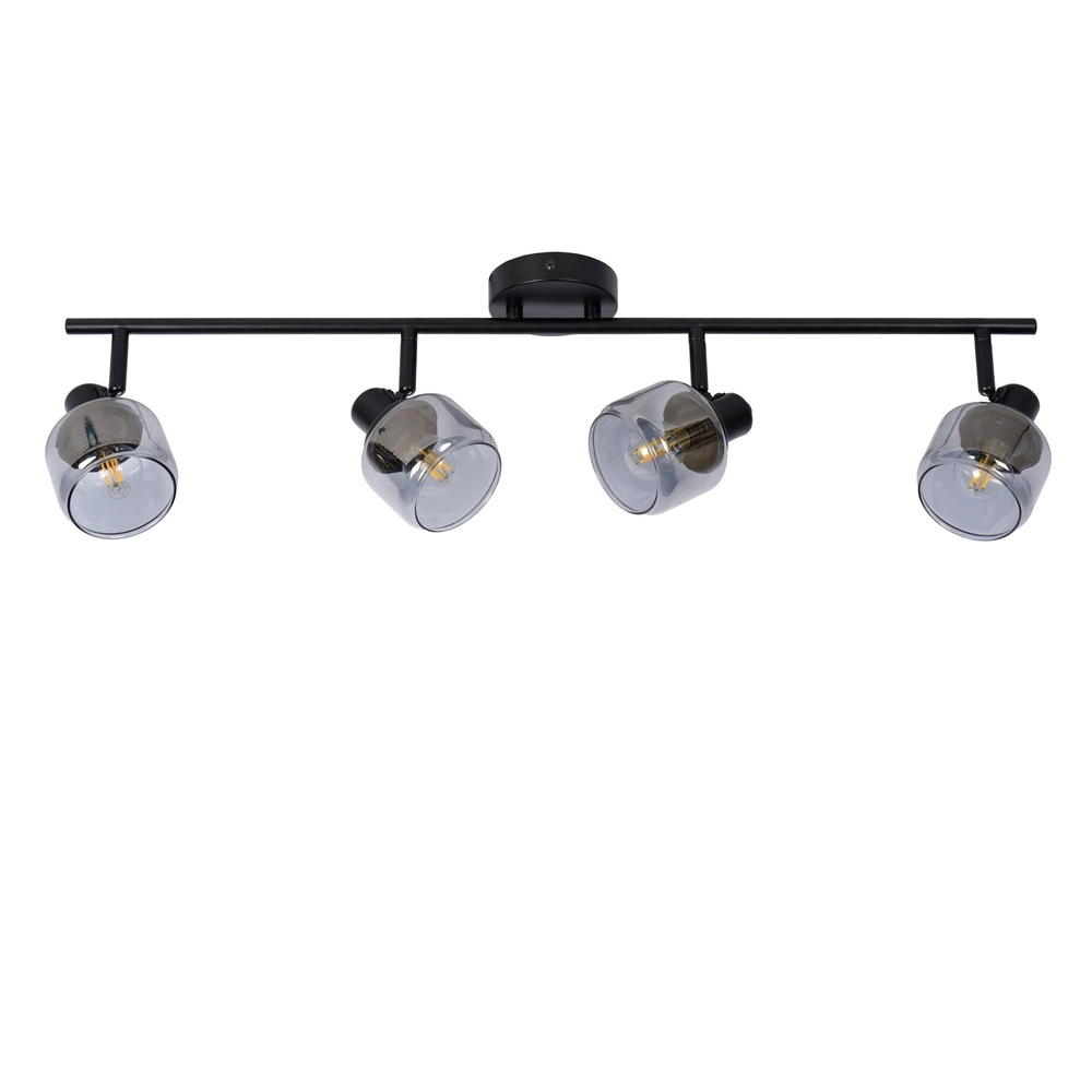 Plafondlamp Bjorn 4-lichts zwart