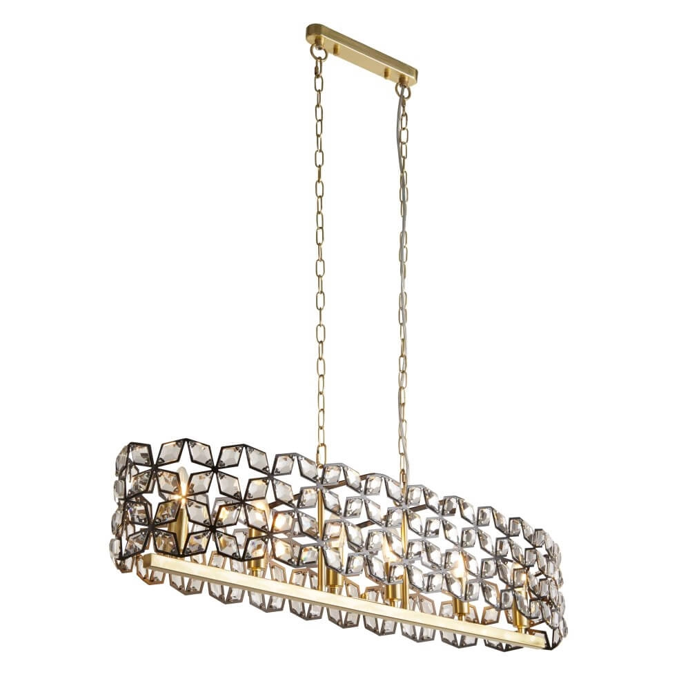 Hanglamp Iris goud Searchlight 5053423243610