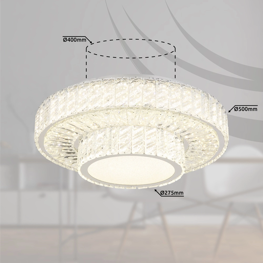 Plafondlamp Mucky chroom Globo 9007371457984