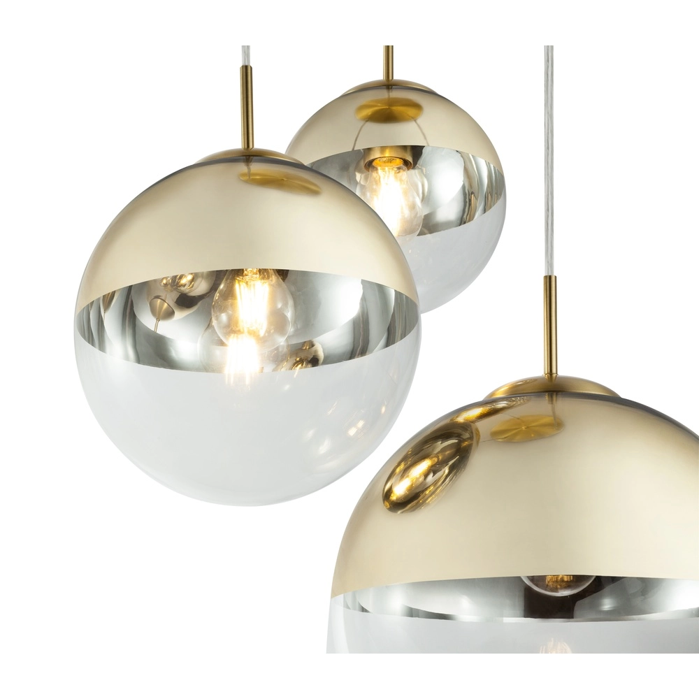 3-lichts hanglamp Varus goud Globo 9007371374465