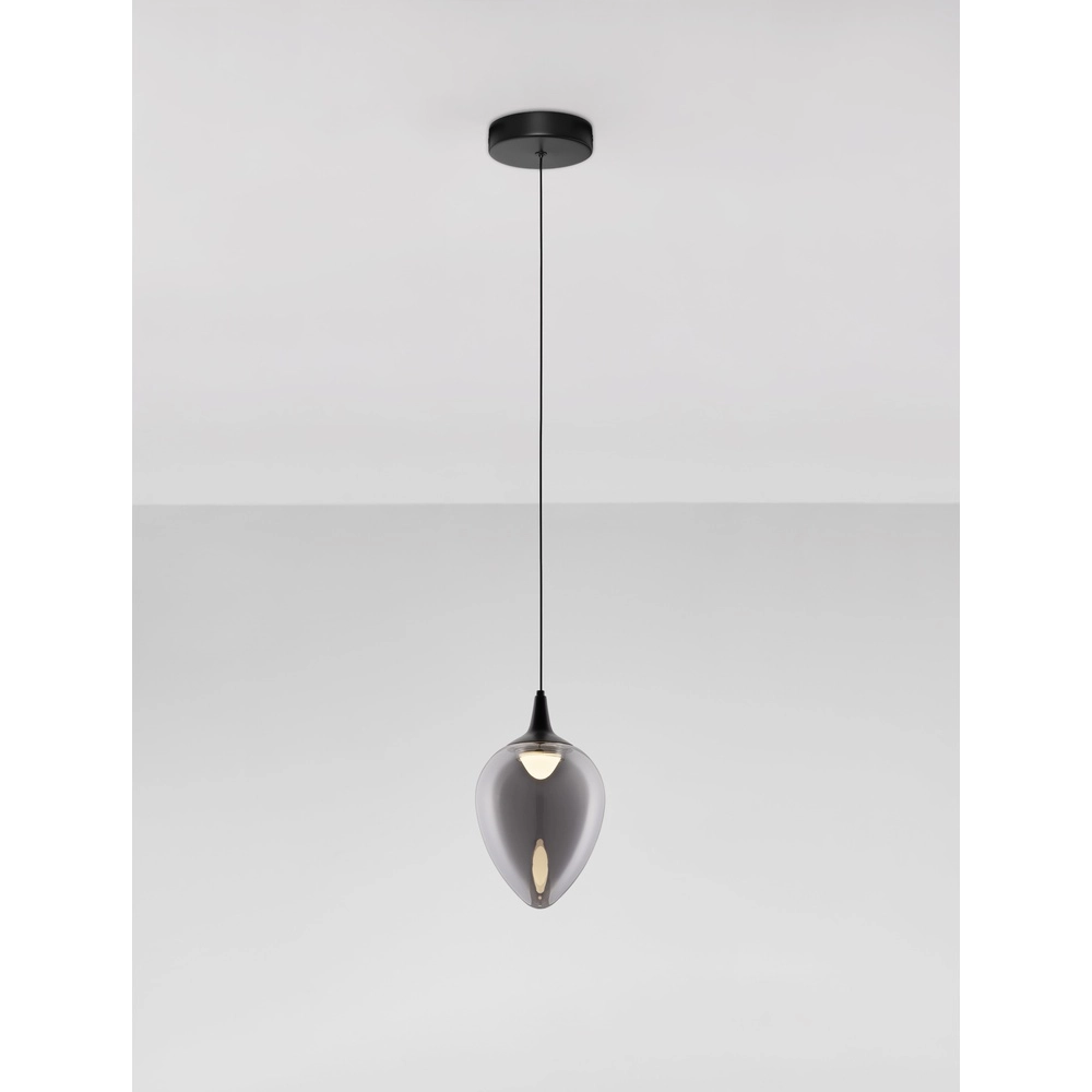 Hanglamp Nali 1-lichts smoke glas Lyora 5212017477743
