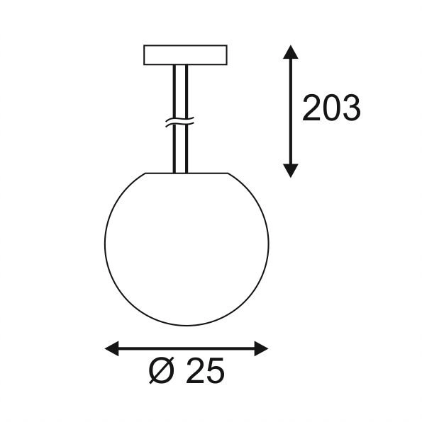 Hanglamp Rotoball 25 SLV 4024163157407
