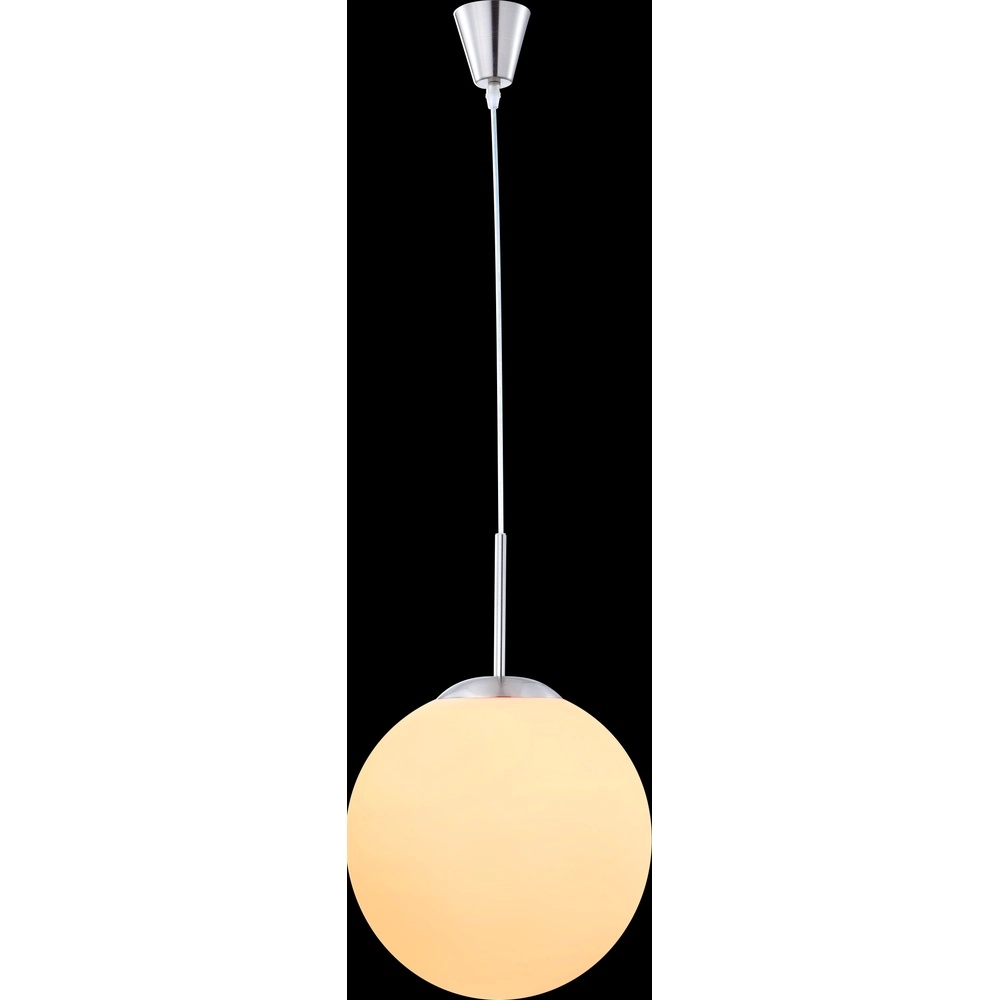 Design hanglamp Balla nikkel met wit Ø 30cm Globo 9007371129416