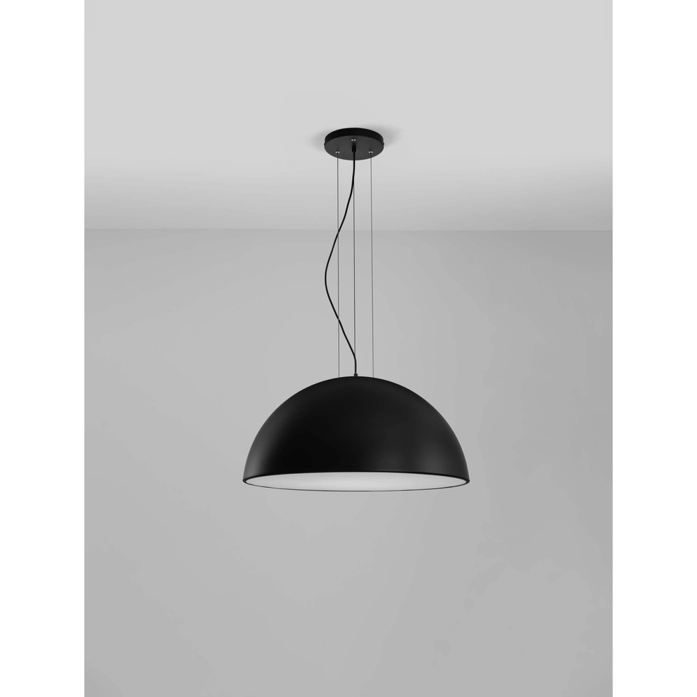 Strakke hanglamp Tholos zwart Ø 70cm Lyora 5212017457882