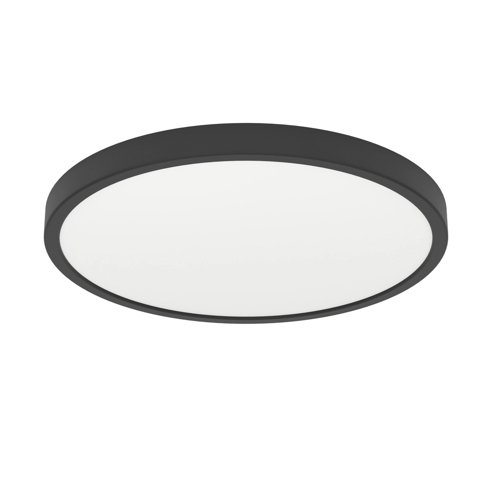 Led plafonnière Fueva 6 rond - zwart - Ø 38,9cm