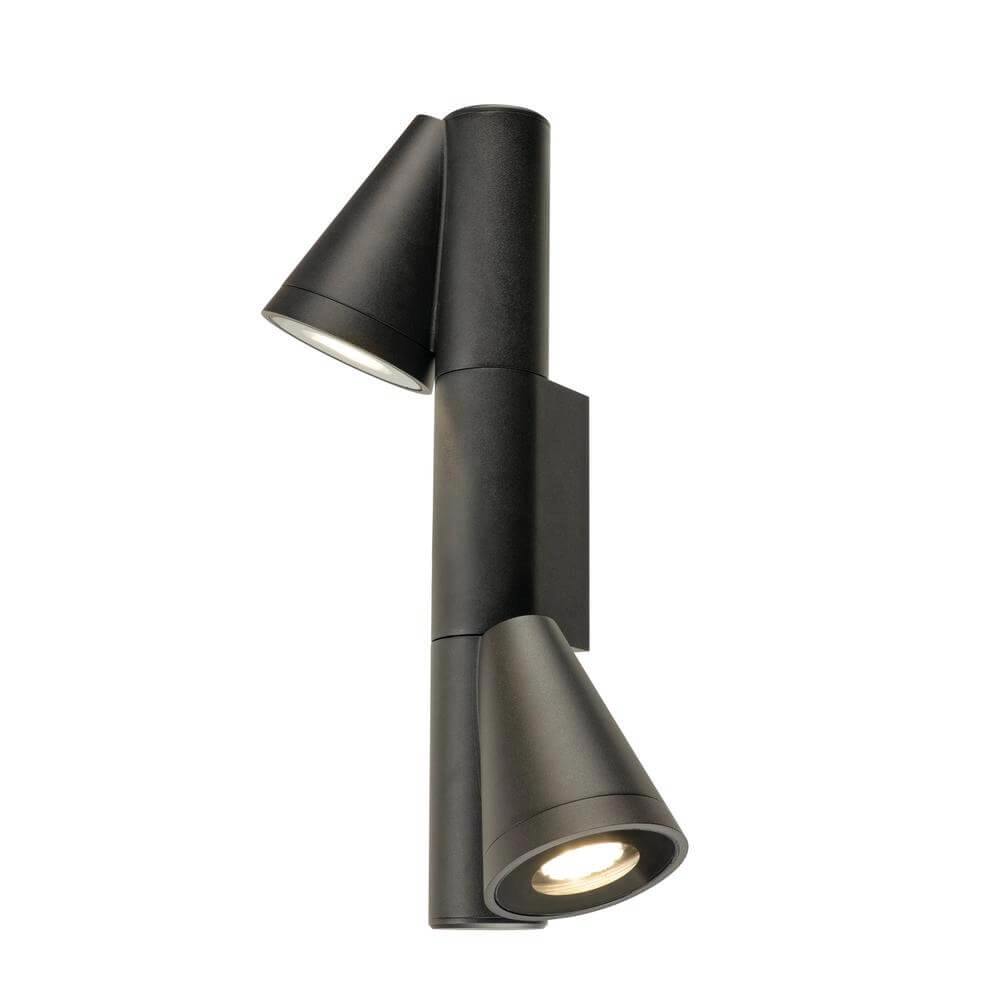 Design wandlamp T-Tube WL zwart dubbel SLV 4024163291606