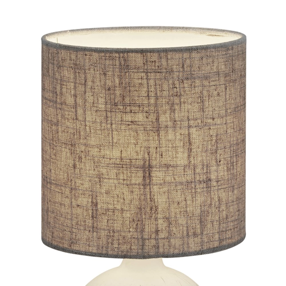 Landelijke schemerlamp Esna Love 16cm grijs Trio 4017807377668