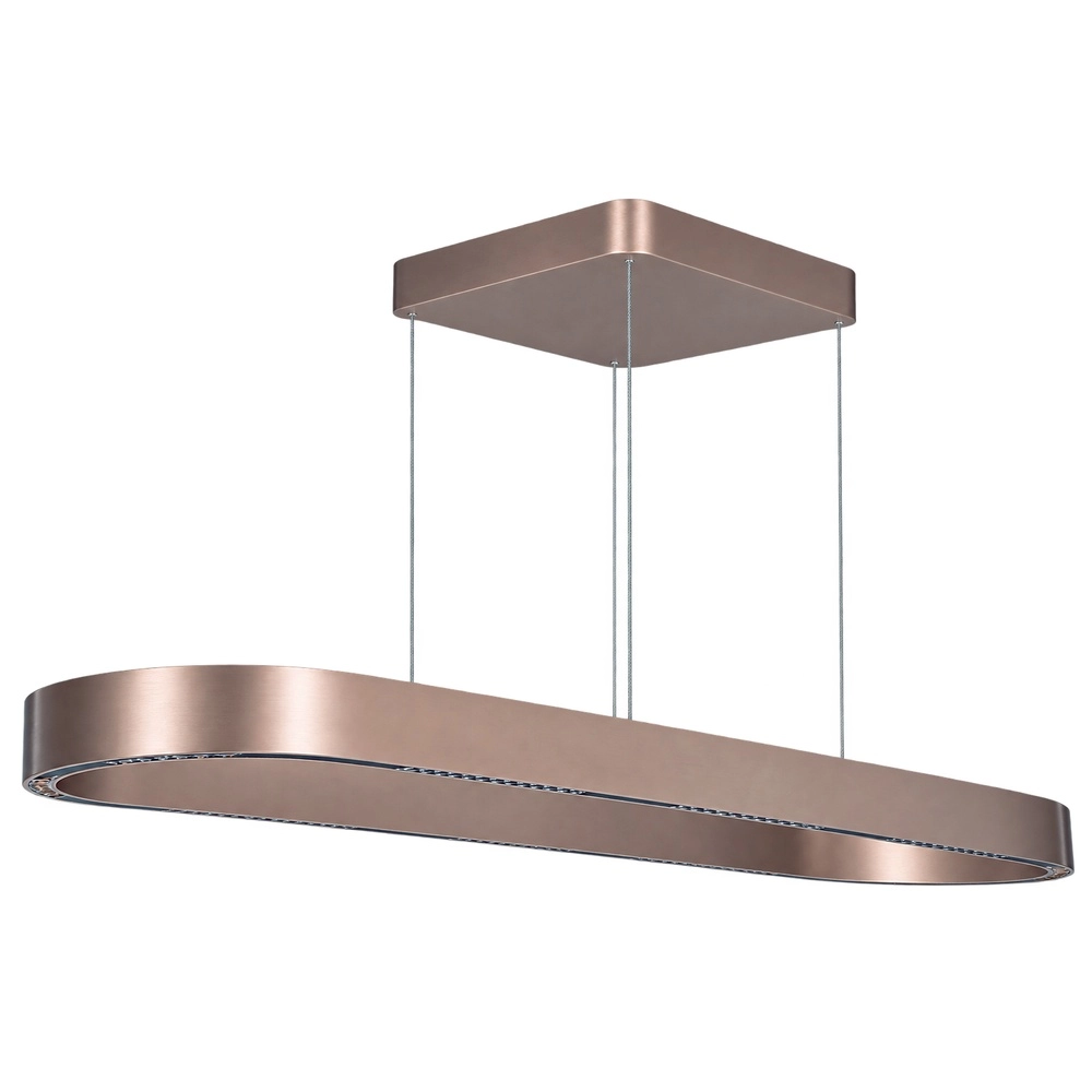 Hanglamp ovaal Loop paars goud