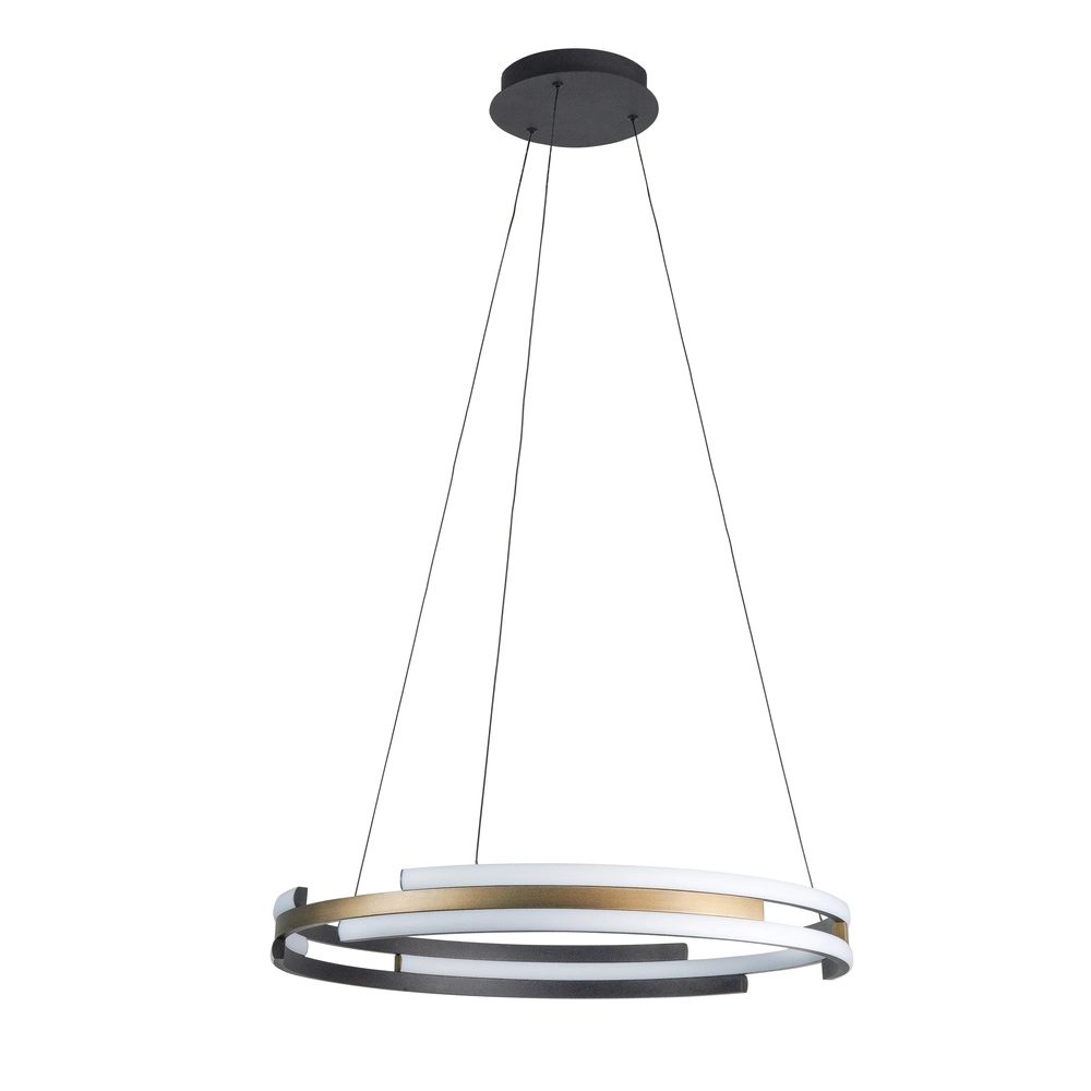 Hanglamp Orion zwart met koper brons Ø 60cm Hanglamp Orion zwart met koper brons Ø 60cm