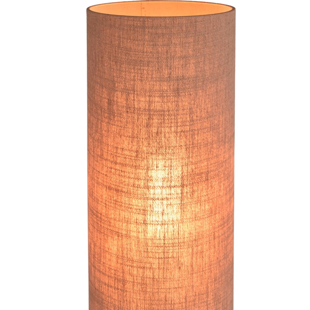Tafellamp Lisbourg zwart met tan beige kap Masterlight
