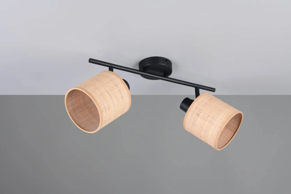 2-lichts plafonlamp Aimee met crème kappen Trio 4017807637342