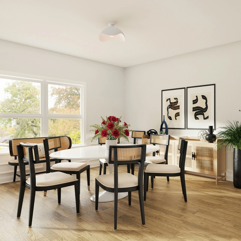 Design plafondlamp Volta Ø 40cm - golvend - wit Masterlight 8718121395739