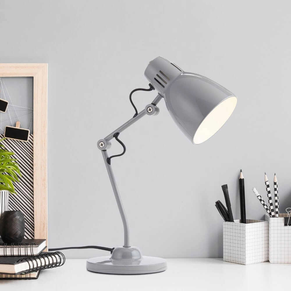 Tafellamp Bailie grijs Brilliant 4004353412417