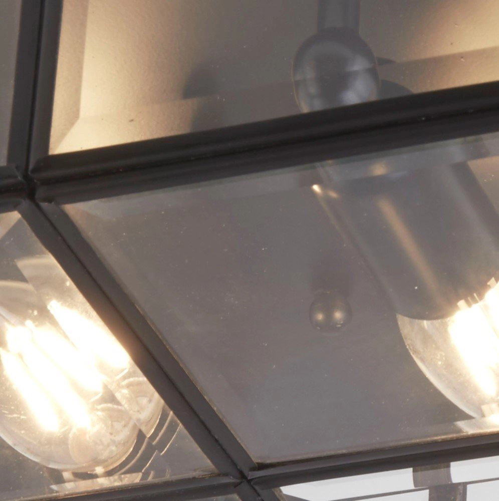 Zwarte plafondlamp Flush Searchlight 5053423126593