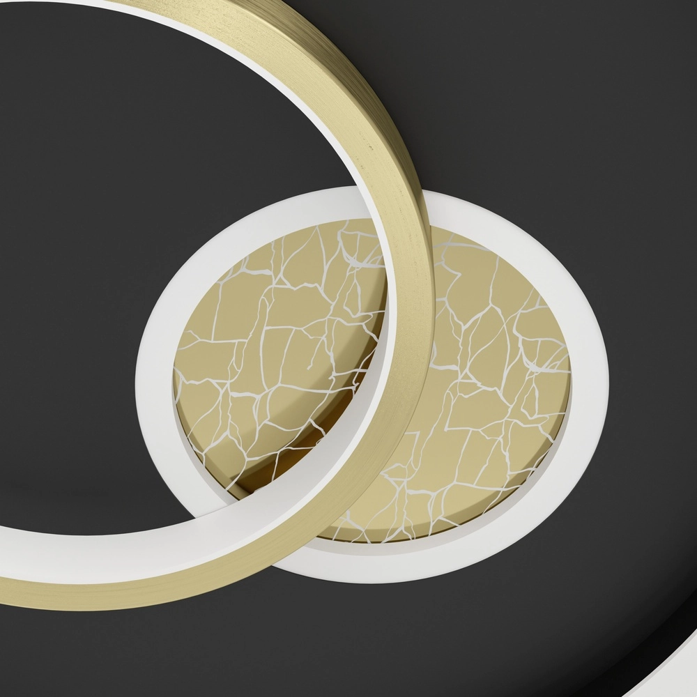 Design plafondlamp Tiriolo led - zwart met goud - Ø 38cm Eglo 9008606316359