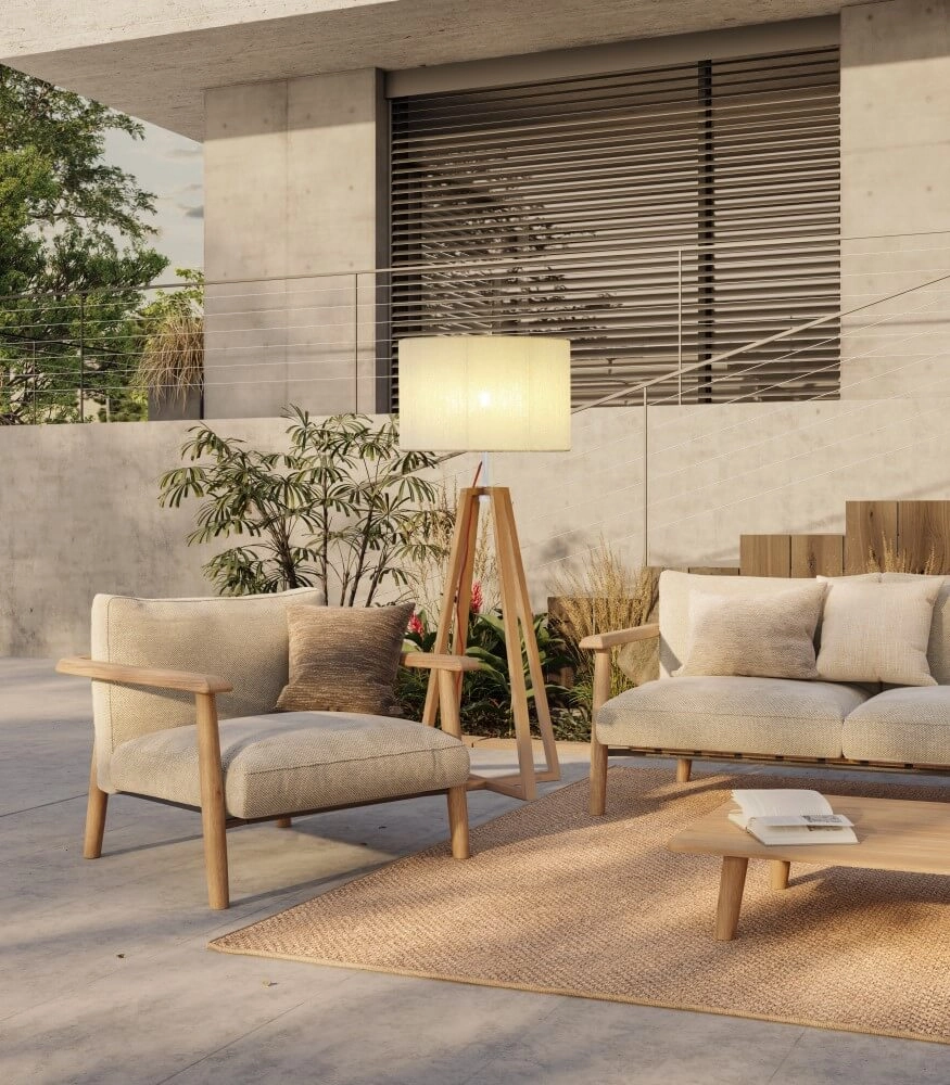 Schemerlamp voor buiten Club 161cm teak Royal Botania