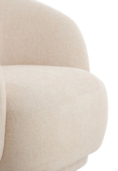 Fauteuil 93x87x73 cm Ovito crème Light & Living 8717807712464