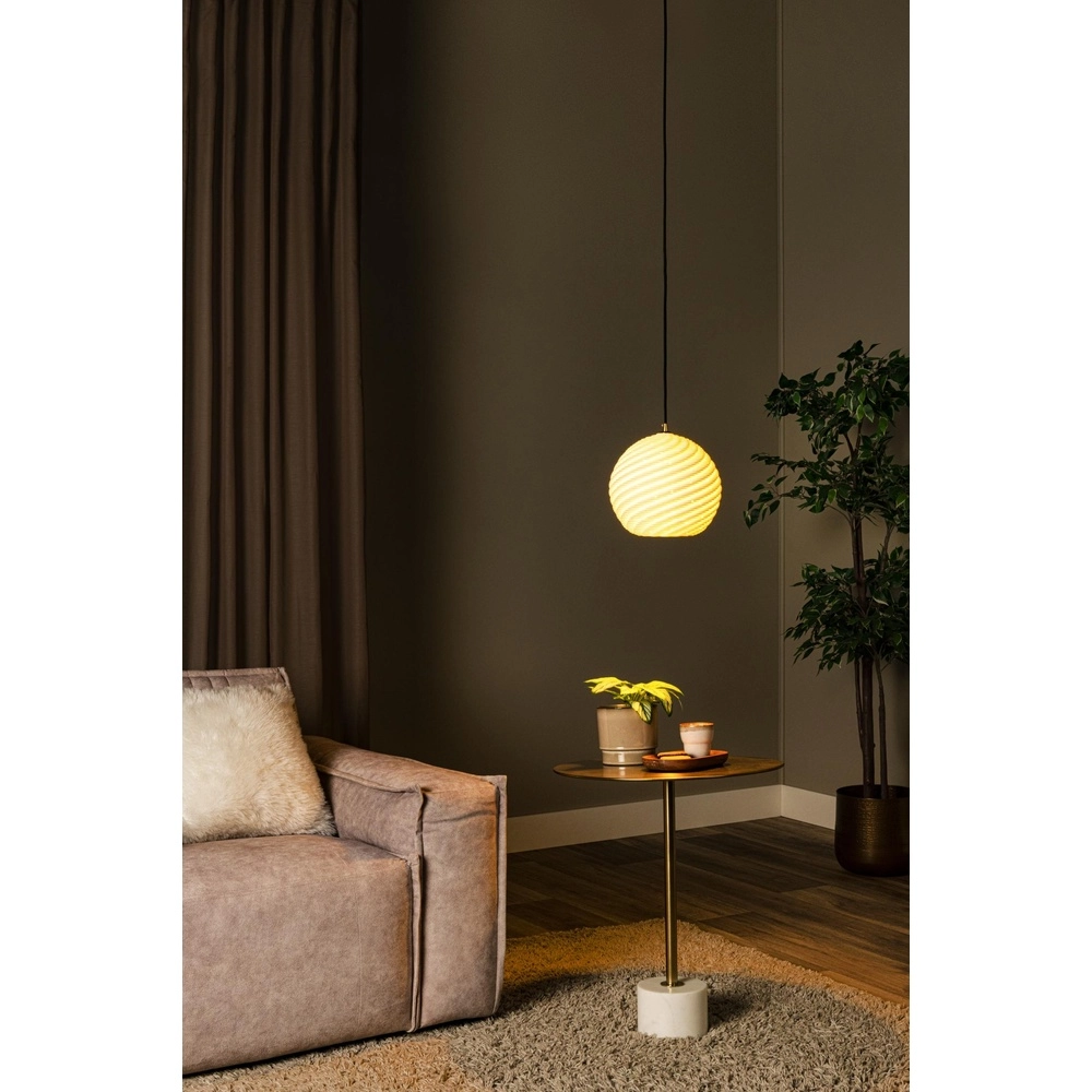 Design hanglamp Bina enkel Ø 25cm wit Lucide 5411212135100