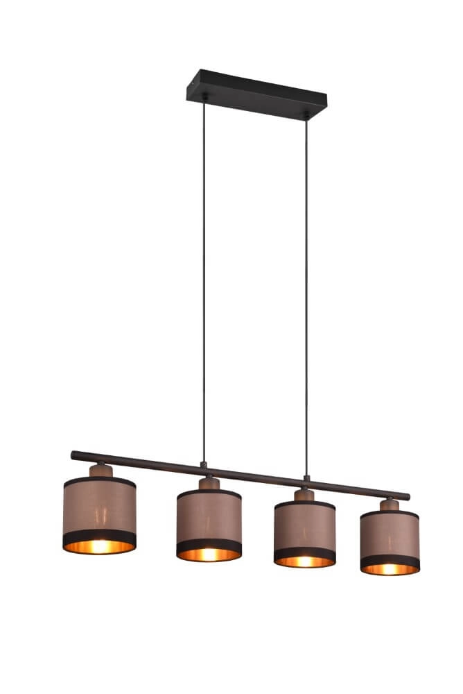 Hanglamp Davos taupe 4-lichts Trio 4017807574333