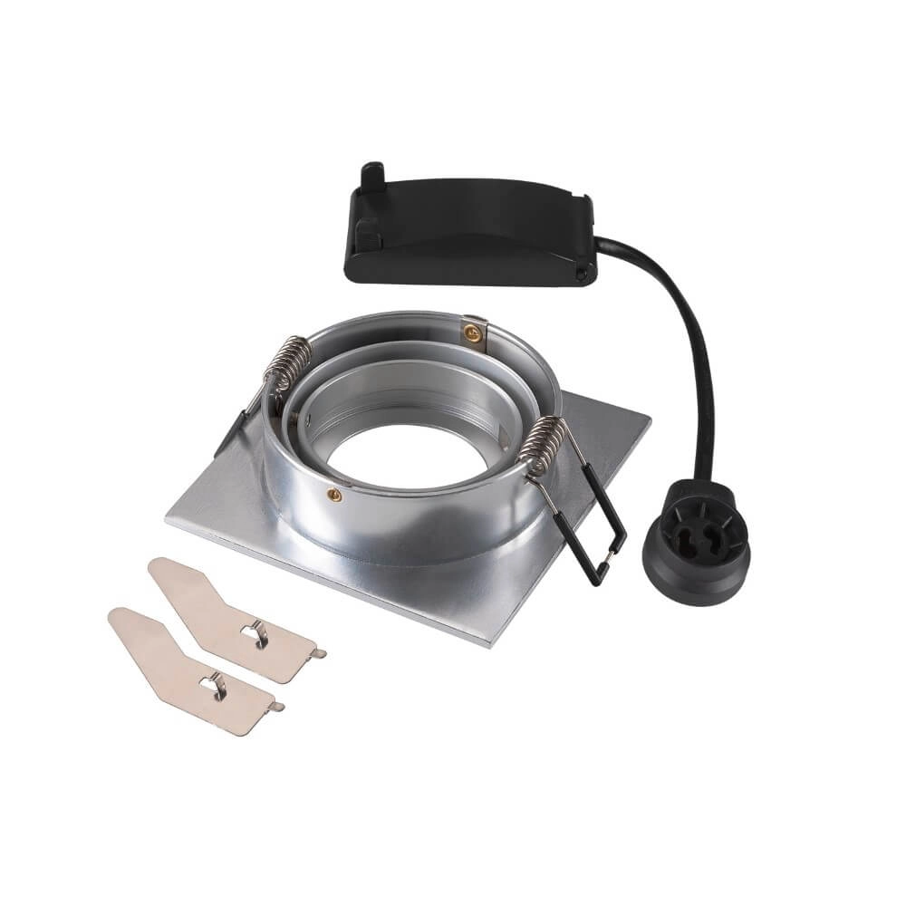 Inbouwspot New Tria 75 vierkant - aluminium - GU10 SLV 4024163276108