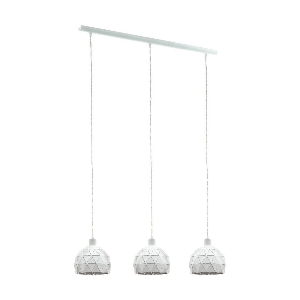 Eetkamer hanglamp Roccaforte 3-lichts wit