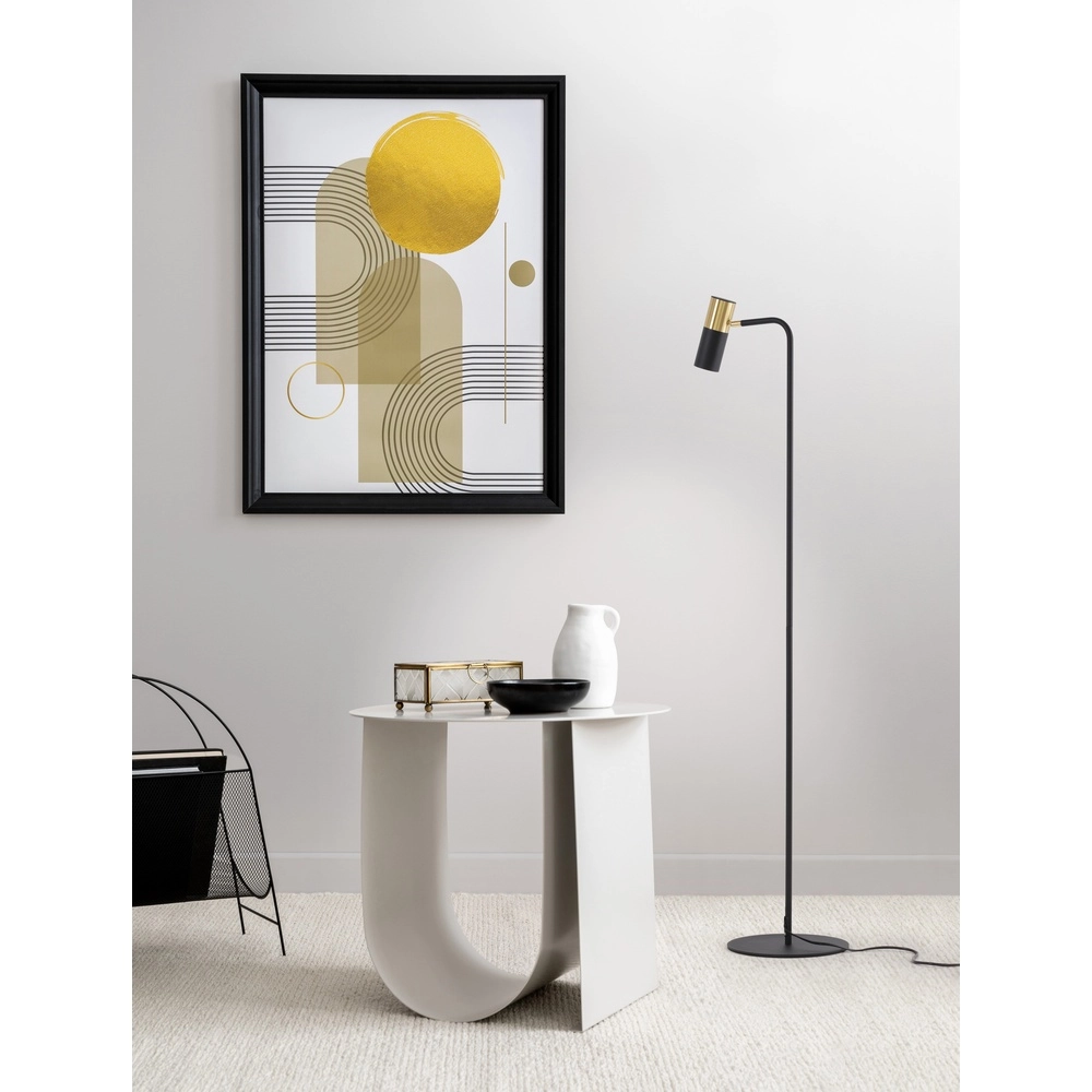 Vloerlamp Pongo zwart met goud Lyora 5212017441799