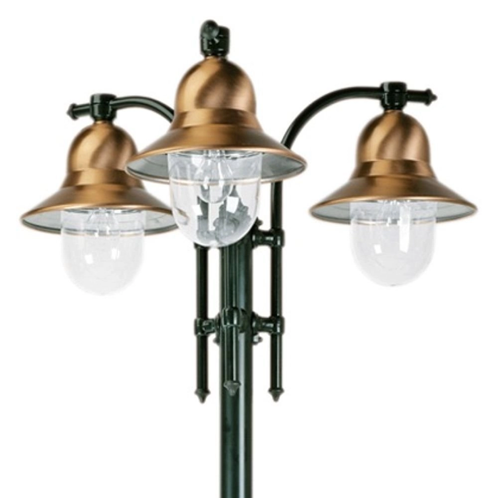 Klassieke 3-lichts buitenlamp Toscane zwart KS Verlichting 8714732510646