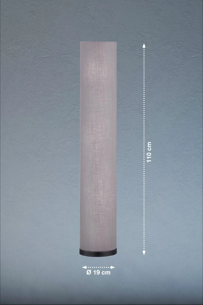 Staande schemerlamp Thor grijs Fischer & Honsel 4003694403924