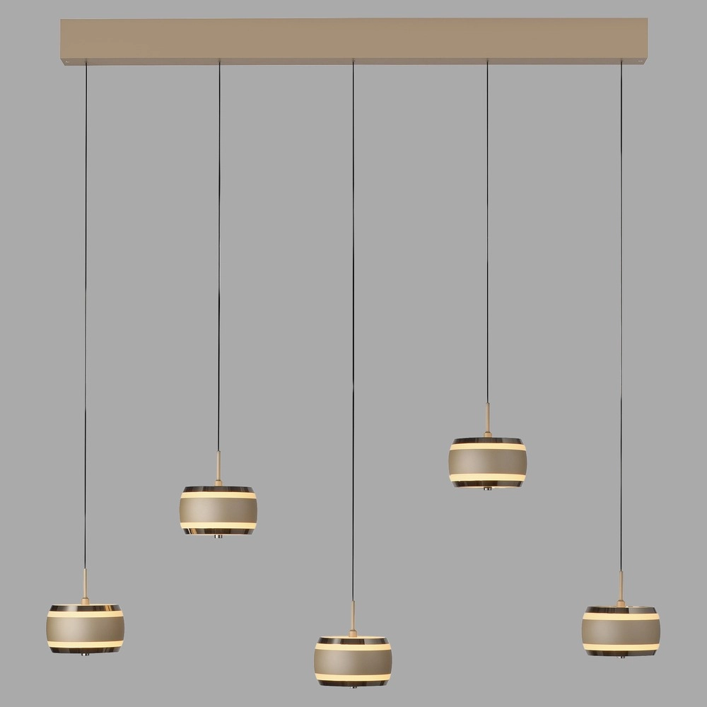 5L eettafel hanglamp Pure Falling Rings bronce