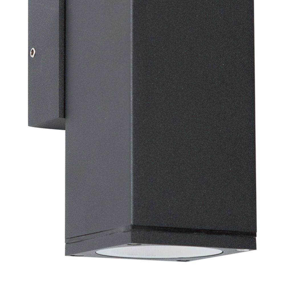 Up en downlight Kelvin Square muurspot zwart KS Verlichting 8714732745543