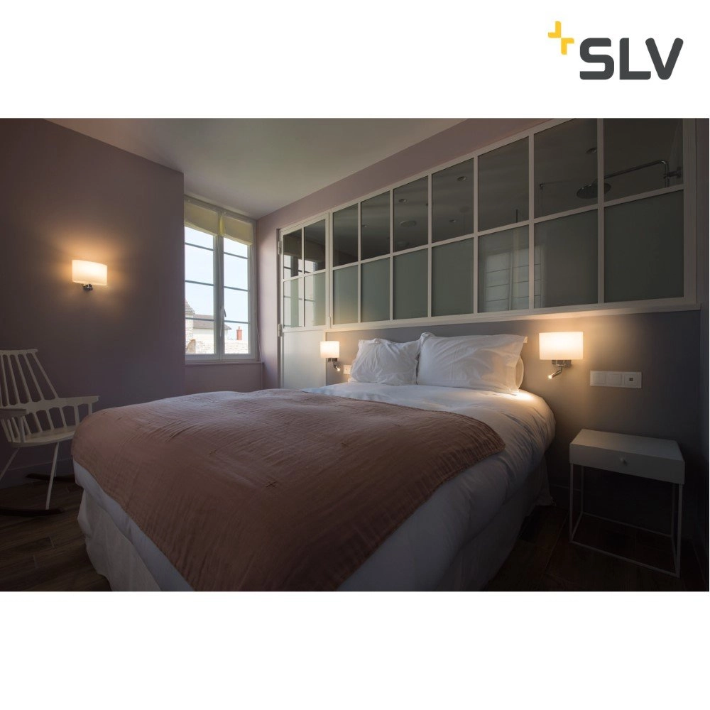 Slaapkamer wandlamp Kenkua Spot met leeslampje SLV 4024163230513