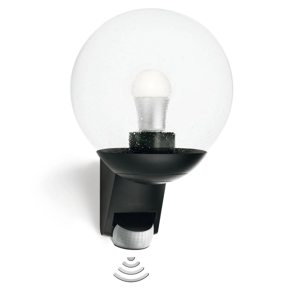 Bollamp L585S met bewegingsmelder zwart
