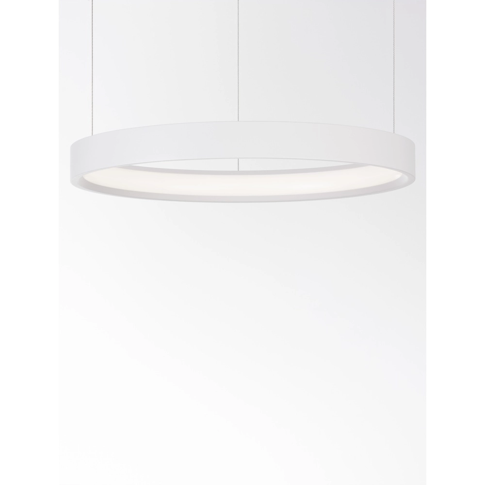 Ronde hanglamp Perrine wit Ø 40cm Lyora 5212017438386