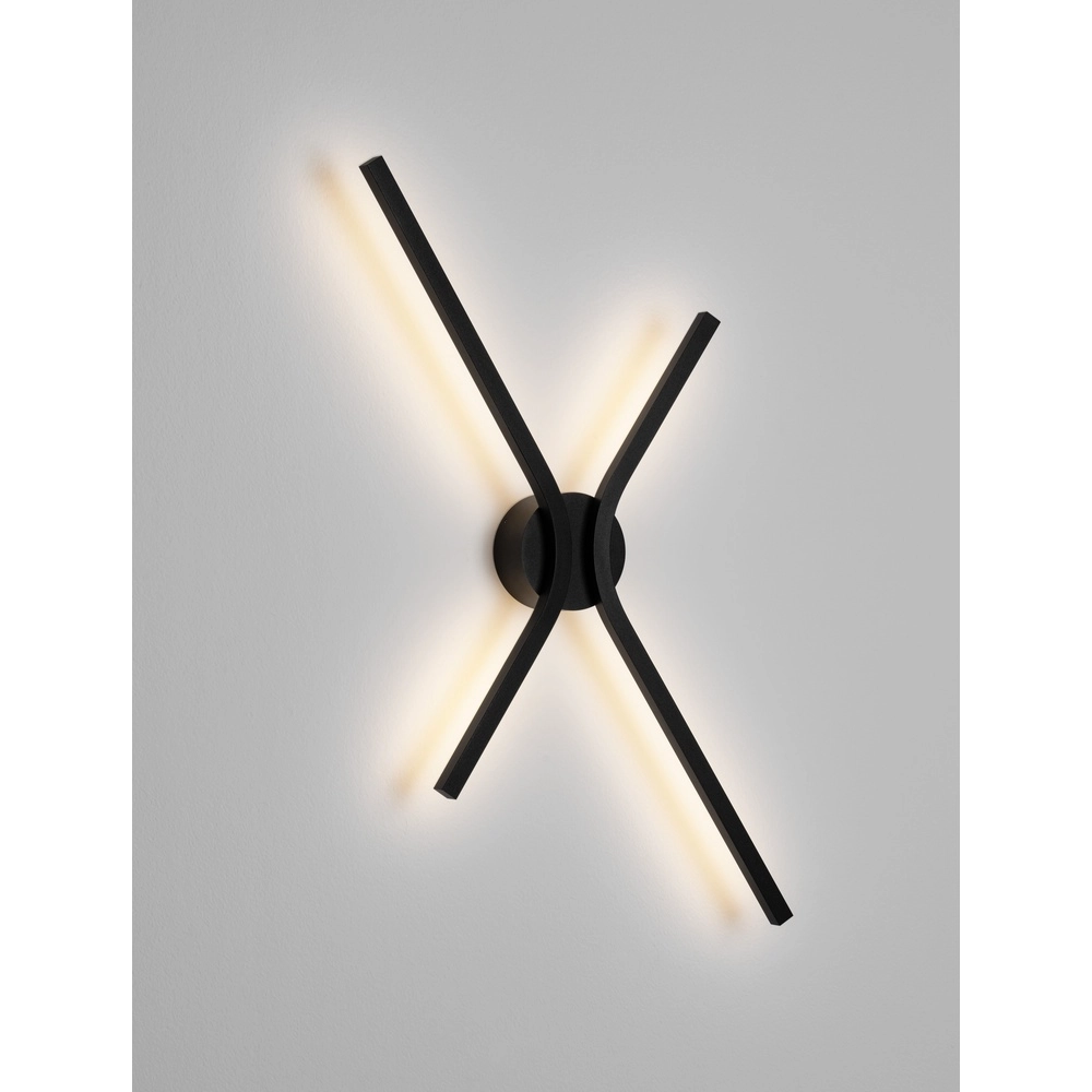 Design wandlamp Akro zwart