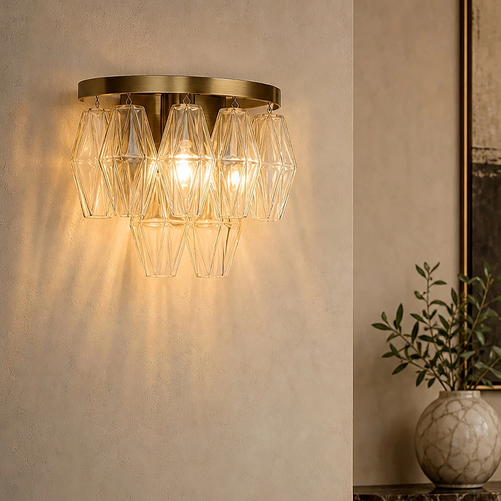 Wandlamp Alba antiek messing Searchlight 5,05342E+12